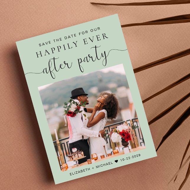 Anúncio Recepção de casamento do Sage de Fotos Moderno Sal (Criador carregado)