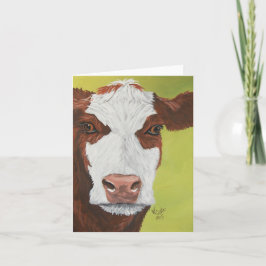Anúncio Red Calf Folded Card