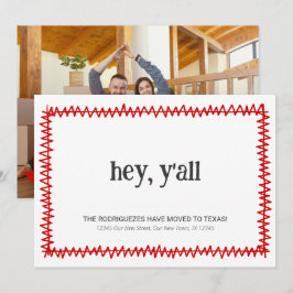 Anúncio Red Hey Y'all - Mudou para o Texas