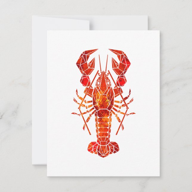 Anúncio Red polygonal lobster (Frente)