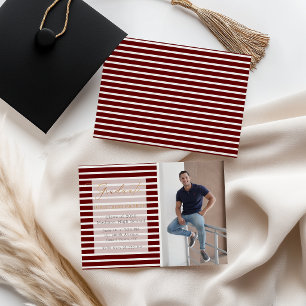 Anúncio Red Stripe Adicionar Sua Própria Graduação De Foto