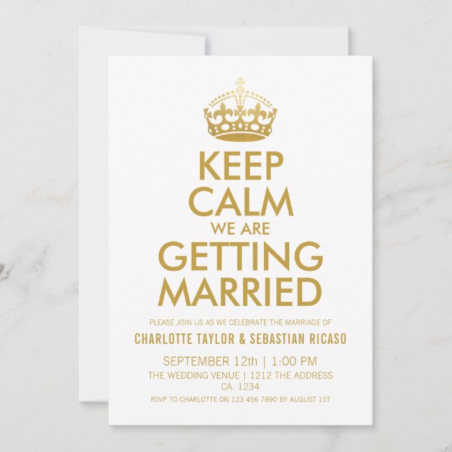 Anúncio Reino Unido União Jack Casamento Dourada Coroa Bri (Frente)