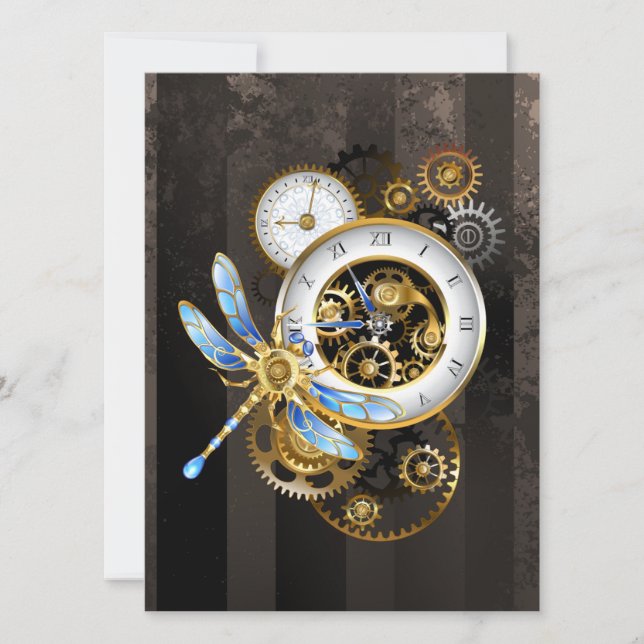 Anúncio Relógio Steampunk com Libélula Mecânica (Frente)