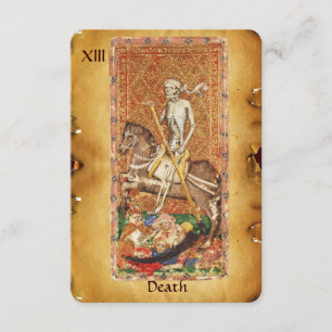 ANÚNCIO RENASCIMENTO ANTIGO TAROTS 13/MORTE