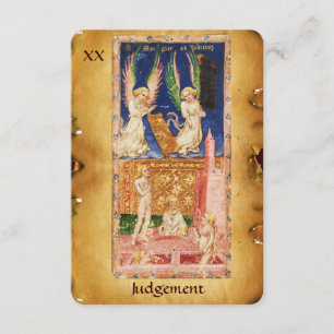 ANÚNCIO RENASCIMENTO ANTIGO TAROTS 20/JULGAMENTO