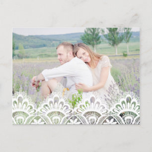 Anúncio Renda Rústica   SALVE O CARTÃO DE DATA FOTO POSTAL