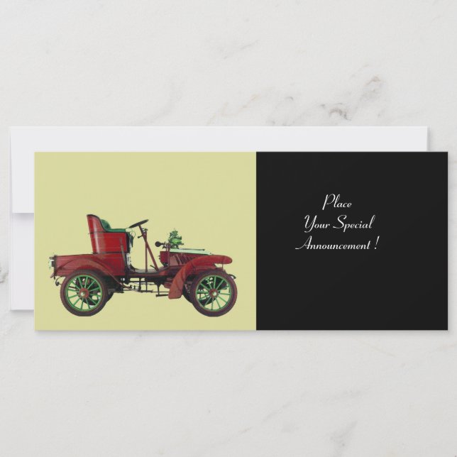 Anúncio RETRO-CARRO, RESTAURAÇÃO AUTOMÁTICA, preto (Frente)