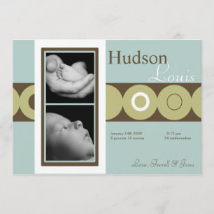 anúncio retro do nascimento da foto do círculo do