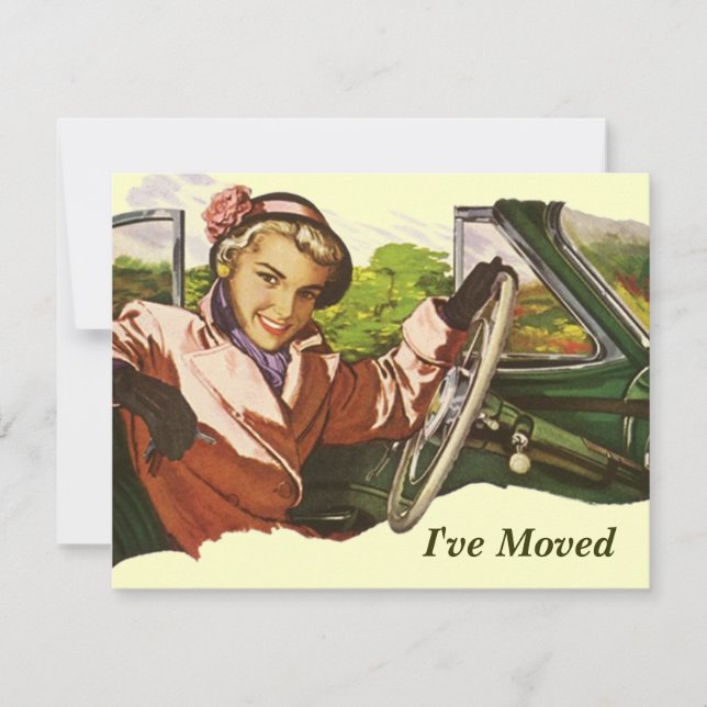 Anúncio Retro Gal no Carro, movi o lançamento (Frente)