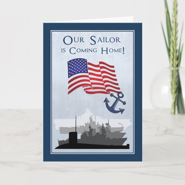 Anúncio Returning from Navy Announcement with Ships (Frente)