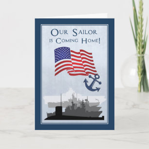 Anúncio Returning from Navy Announcement with Ships