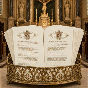Anúncio Reverência a Nosso Senhor nas Diretrizes da Missa