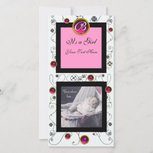 Anúncio RICO NADAR BABY GIRL MONOGRAMA, branco rubi