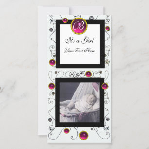 Anúncio RICO NADAR BABY GIRL MONOGRAMA, branco rubi