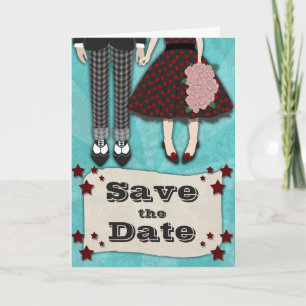 Anúncio Rockabilly Wedding, salve a data