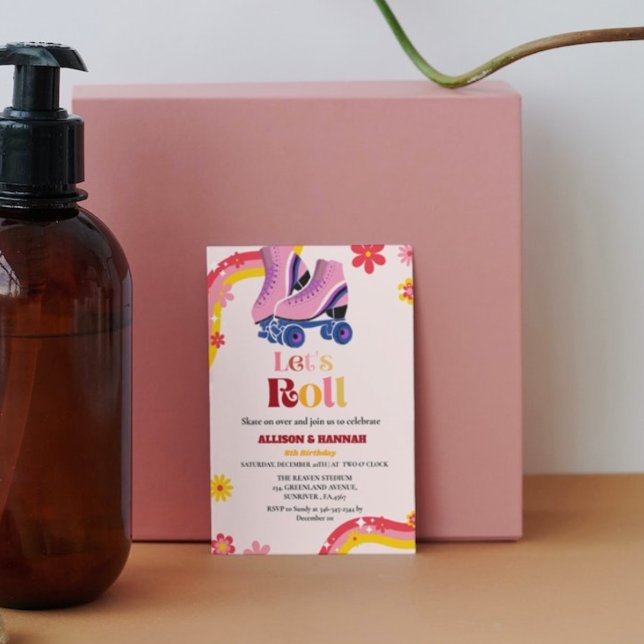 Anúncio Rolo de vamos de aniversário gêmeo gêmeo com gelo (Criador carregado)