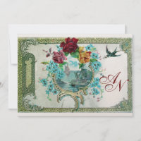 ROMANTİCA 3 MONOGRAM branca, champanhe metálico