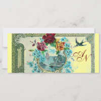 ROMANTİCA 3 MONOGRAMA, cor-de-rosa azul amarelo