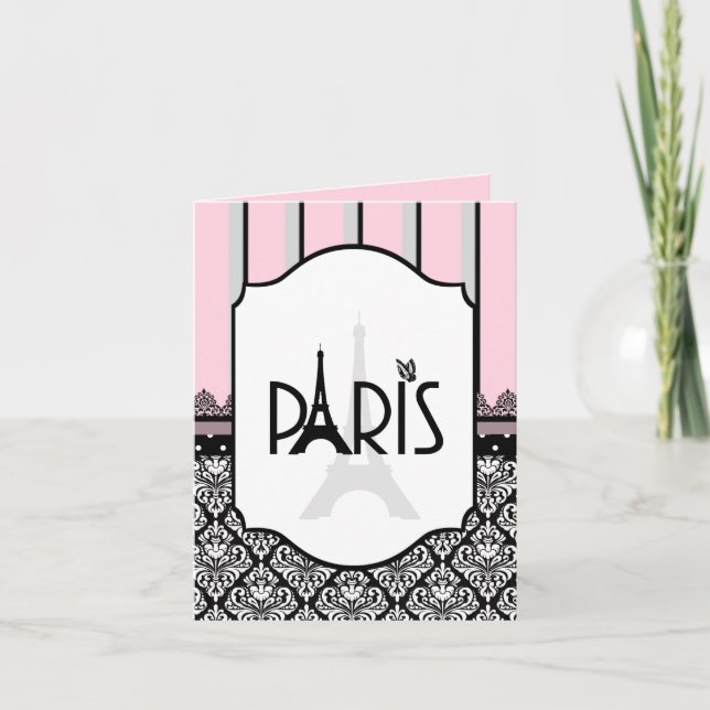 Anúncio Rosa, cinza, preto, damasco, bolinhas, tira anún (Frente)