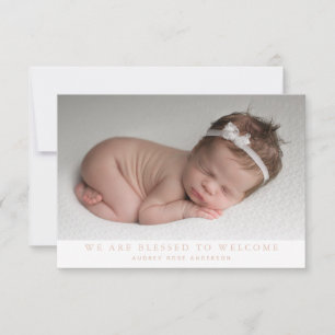 Anúncio Rosa Somos Abençoados Foto Colagem Nascê