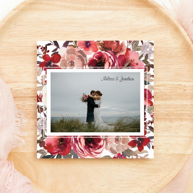 Anúncio Rosas Florais Red Blush Recem casados de Casamento (Criador carregado)