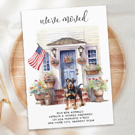 Anúncio Rottweiler Pet Personalizado Patriótico Movendo-se