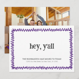 Anúncio Roxo Ei, vocês todos - Mudaram-se para o Texas