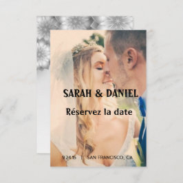 Anúncio Ruban de charme sauver les cartes de date save