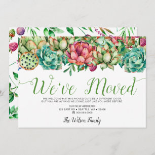 Anúncio Rustic Boho Succulent Cactus que mudámos