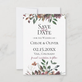 Anúncio Rustic Botanic Salvar A Data