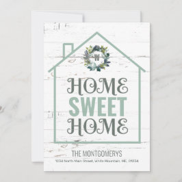 Anúncio Rustic Home Sweet Home Laurel Wreath Moving