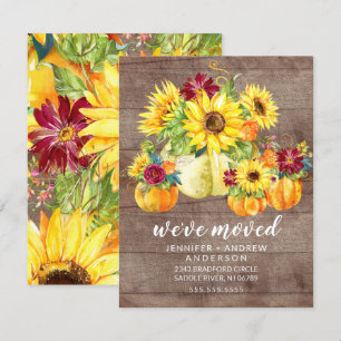 Anúncio Rústico dos Girassóis Bombas em Movimento