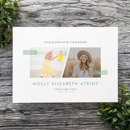 Anúncio Sage then and Now Two Photo Graduation