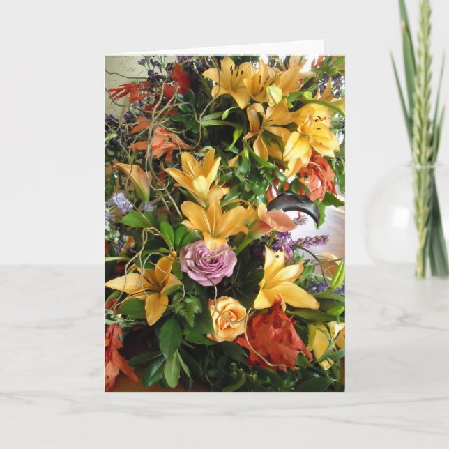 Anúncio Salvar a data/Buquê do Casamento outono (Frente)