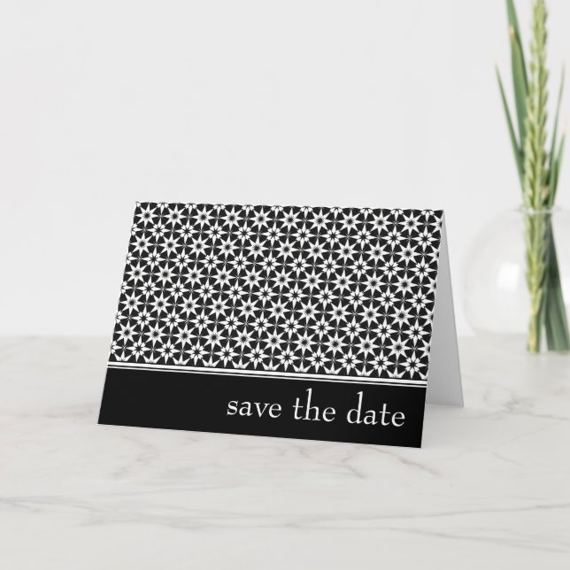 Anúncio salvar a data: elegante floral: (Frente)