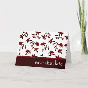 Anúncio salvar a data: elegante floral: