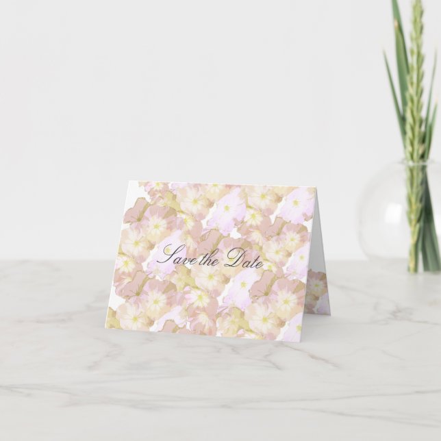Anúncio Salvar a Data Floral de Verão (Frente)
