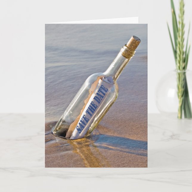 Anúncio Salvar a mensagem de data em uma garrafa (Frente)