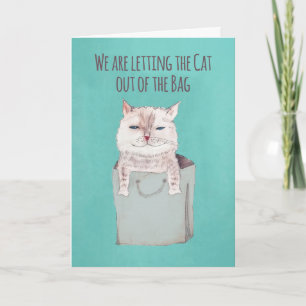 Anúncio Salve a data, Casamento, Gato fora da bolsa