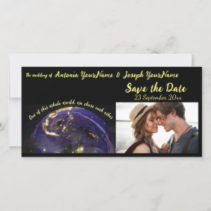 Anúncio Salve a data do casamento verdadeiro amor