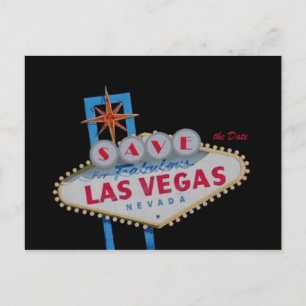 Anúncio SALVE a data para o cartão postal de Las Vegas fab