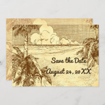 Salve a data personalizada de edificação da praia