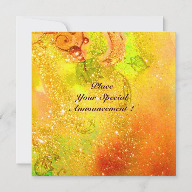 Anúncio SAPPHO, DANÇA, MÚSICA E POESIA, faíscas Douradas (Frente)