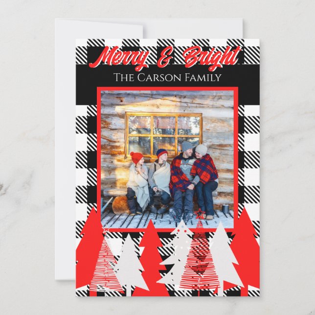 Anúncio Saudação personalizável de Feliz e Natal brilhante (Frente)