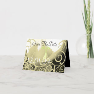 Anúncio Save the Date Cala Lily - Tan and Green