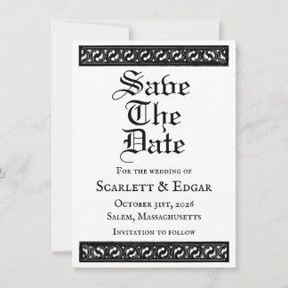 Anúncio Save The Date Flat Announcement Card