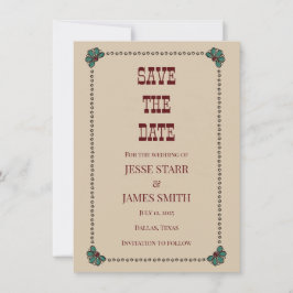 Anúncio Save The Date Flat Announcement Card