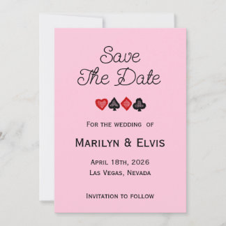 Anúncio Save The Date Flat Announcement Card