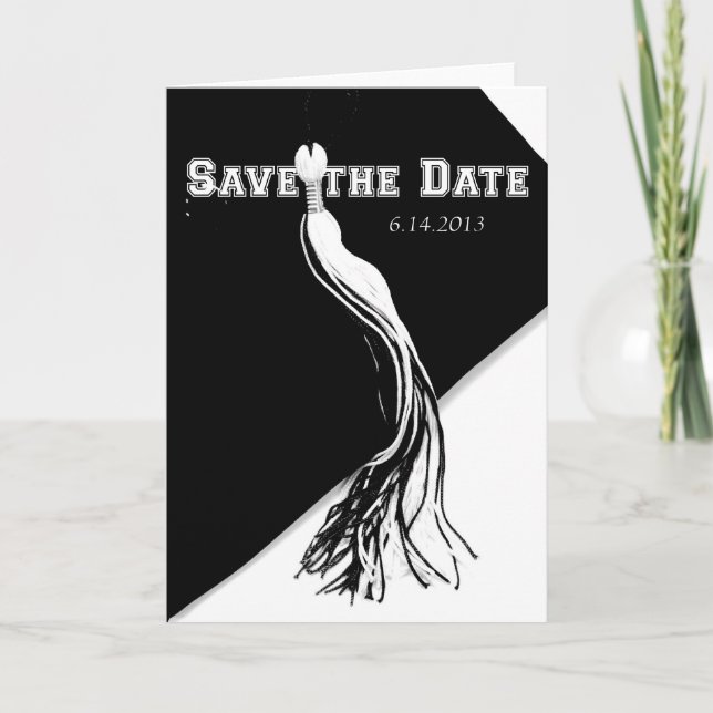 Anúncio Save the Date Graduation Card (Frente)