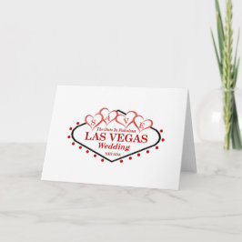 Anúncio Save the Date Las Vegas Wedding Card